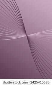 Fondo abstracto con ondas para banner. Tamaño de póster estándar. Fondo vectorial con líneas. Elemento para el diseño. Degradado púrpura. Folleto, folleto