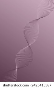 Abstract background with waves for banner. Standart poster size. Vector background with lines. Element for design. Purple gradient. Brochure, booklet