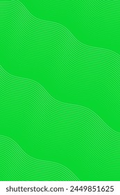 Abstract background with waves for banner. Standart poster size. Vector background with lines. Element for design. Green gradient. Brochure, booklet. Eco, nature, vegan. Summer, spring