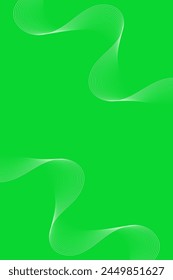 Abstract background with waves for banner. Standart poster size. Vector background with lines. Element for design. Green gradient. Brochure, booklet. Eco, nature, vegan. Summer, spring