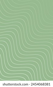 Fondo Abstractas con ondas para el Anuncio. Tamaño de póster estándar. Fondo de Vector con líneas. Elemento para el diseño. Degradado verde. Color oliva. Folleto. Eco, naturaleza, vegano