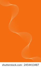 Abstract background with waves for banner. Standart poster size. Vector background with lines. Element for design. Orange gradient. Brochure, booklet. Summer, spring