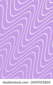 Abstrakter Hintergrund mit Wellen für den Banner. Standardgröße des Posters. Vektorgrafik Hintergrund mit Zeilen. Element für Design isoliert auf lila. Violetter Farbverlauf. Broschüre, Heft. Sommer, Frühling. Muttertag