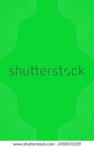 Abstract background with waves for banner. Standart poster size. Vector background with lines. Element for design. Green gradient. Brochure, booklet. Eco, nature, vegan. Summer, spring