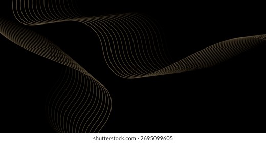 Fondo Abstractas con ondas para el Anuncio. Tamaño del Anuncio de Web. Fondo de Vector con líneas. Ilustración vectorial eps10