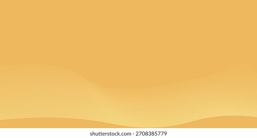 Abstract background with waves for banner. Web banner size. Vector background with lines. Element for design isolated on blue. Blue gradient. Spring, summer, winter. Water, ocean