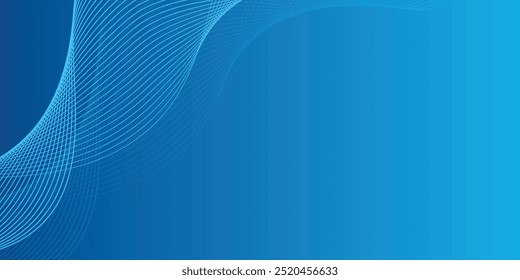 Fundo abstrato com ondas para banner.linhas de curva torcidas com efeito de mistura linhas artes onda fundo azul, linha de efeitos com fundo preto