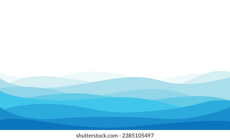 Fondo abstracto con olas en tonos azules textura moderna de lujo suave con una suave y limpia ilustración de fondo vectorial sutil.