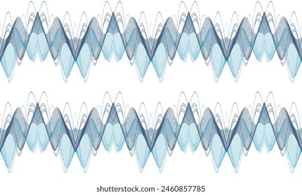 fondo abstracto con las ondas, fondo abstracto inconsútil de la repetición de la onda azul y blanca, diseño de la Imagen completa para la impresión de la tela