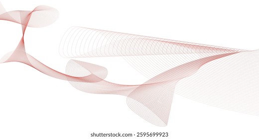 Abstract background with waves. Colorful vector background with white wavy lines. stock illustration