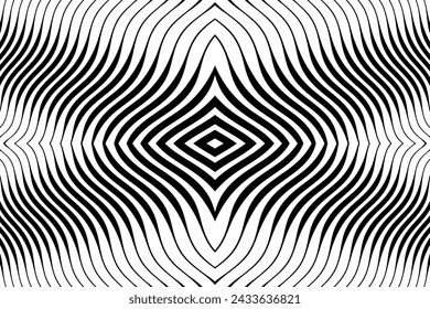 Abstract background with waves and curve lines.