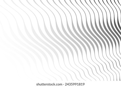 Fondo abstracto con ondas y líneas de curva.