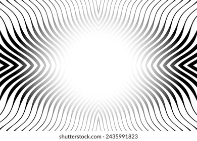 Fondo abstracto con ondas y líneas de curva.