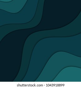 Abstract background with waves. Dark waves illustration. Abstract wavy background. 