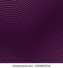 Abstract background with waves and dots. Vector banner. Background for poster, card, brochure, booklet, flyer. Geometric element for design. Pink gradient. Purple color
