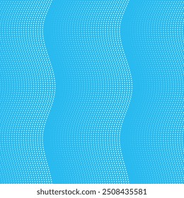 Fundo abstrato com ondas e pontos. Banner do vetor. Fundo para cartaz, cartão, brochura, livreto, folheto. Elemento geométrico de projeto. Gradiente azul