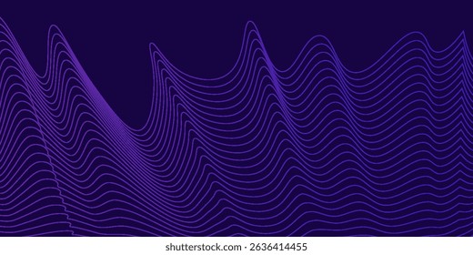 Abstract Background Waves of Dots and Weave Lines. Digital Network Connection Structure Technology Business Concept. Tech Science Presentation Backdrop. modern trendy design