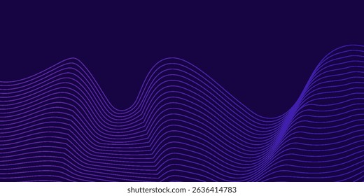 Abstract Background Waves of Dots and Weave Lines. Digital Network Connection Structure Technology Business Concept. Tech Science Presentation Backdrop. eps 10