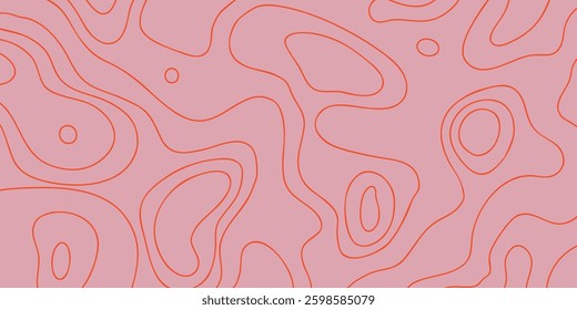 Abstract Background with Waves. Groovy Pattern. Banner, Backdrop. Vector Illustration. 