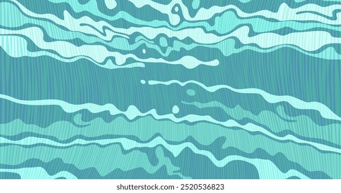 Abstract background with waves - hand drawn vector illustration.