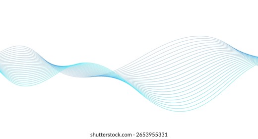 Fondo abstracto Ondas Línea Azul.Fondo moderno