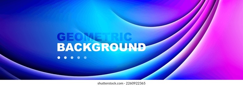 Abstract background - waves and lines composition created with lights and shadows. Technology or business digital template