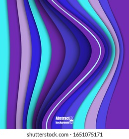Abstract background with waves and lines. Eps10 Vector illustration