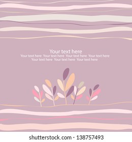 abstract background with waves lines leaves