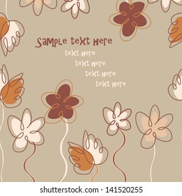 abstract background with waves lines leaves