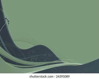 Abstract background - waves and lines muted colors