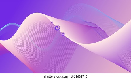 Abstract Background with waves. Modern Abstract Design concept of web page design, Vector illustration, Portfolio, Brochure Cover, Social Media Banner Design. Easy to edit.