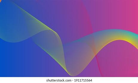 Abstract Background with waves. Modern Abstract Design concept of web page design, Vector illustration, Portfolio, Brochure Cover, Social Media Banner Design. Easy to edit.