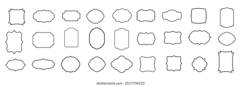 Abstract Background of Waves, Optical Illusion, Black and White Line Art. Vector illustration