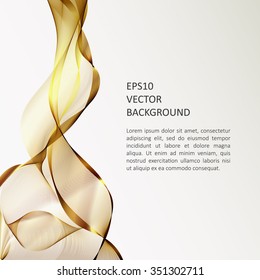 Abstract background with waves. Poster or brochure template.