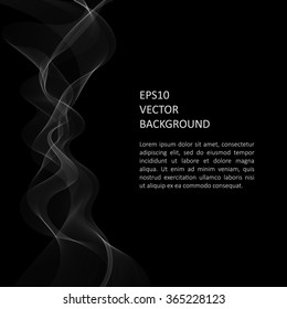 Abstract background with waves. Poster or brochure template.