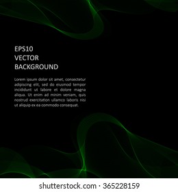 Abstract background with waves. Poster or brochure template.