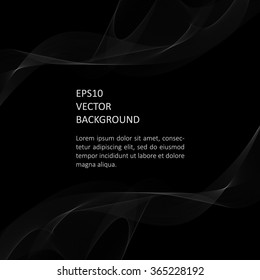 Abstract background with waves. Poster or brochure template.