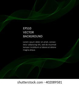 Abstract background with waves. Poster or brochure template.