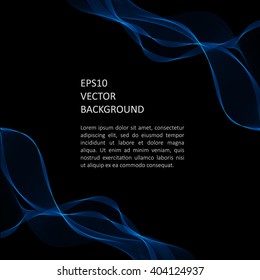 Abstract background with waves. Poster or brochure template.
