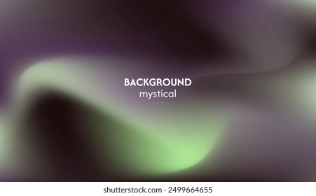 Abstract background of waves with purple, green combination, elegant mystical energy, minimalist pastel colors