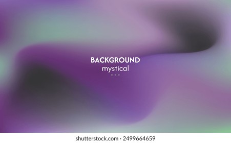 Abstract background of waves with purple, green combination, elegant mystical energy, minimalist pastel colors