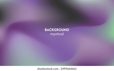 Abstract background of waves with purple, green combination, elegant mystical energy, minimalist pastel colors