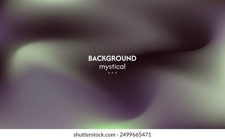 Abstract background of waves with purple, green combination, elegant mystical energy, minimalist pastel colors
