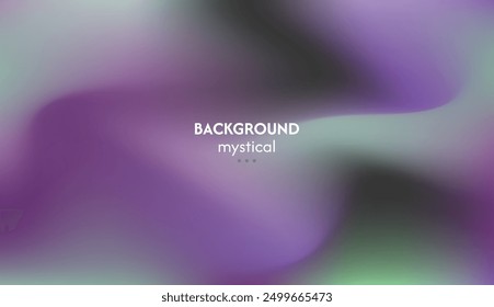 Abstract background of waves with purple, green combination, elegant mystical energy, minimalist pastel colors