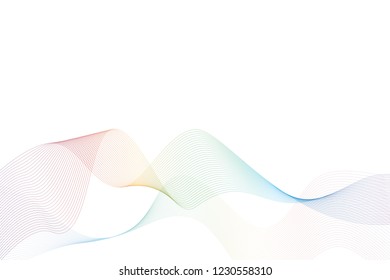 abstract background waves in rainbow colors vector illustration EPS10