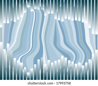Abstract background with waves and rectangles
