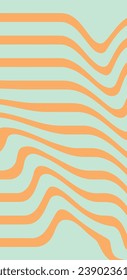 Abstract background with waves retro style, stripe phone wallpaper	