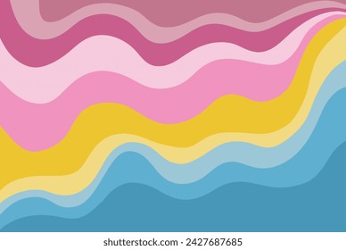 fondo abstracto con olas, ondas serenas: una ilustración de fondo marino abstracto vibrante adecuado para diseños tranquilos