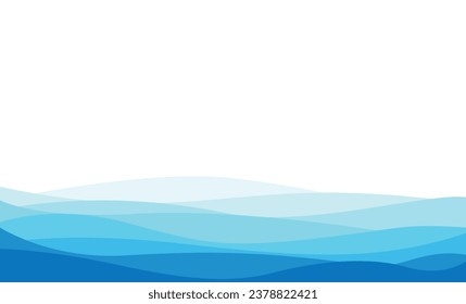 abstract background with waves in shades of blue, background with blue waves for websites and graphic resources.