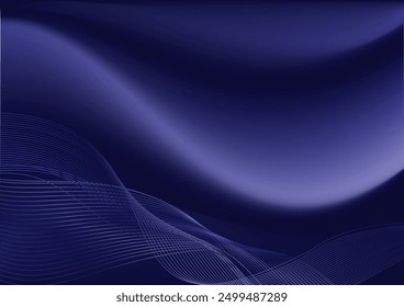 Fondo Abstractas con olas y swossh para el Anuncio. Mediano tamaño de Anuncio. Fondo de Vector con líneas.